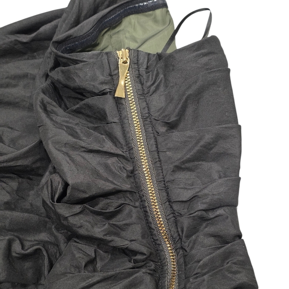 LOVESHACKFANCY NOBLE SILK MINI DRESS BLACK 0 - Picture 5 of 13